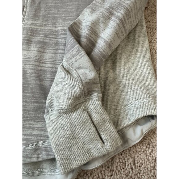 LULULEMON Gray Zip Hoodie Sweatshirt Size 8 - Picture 7 of 8